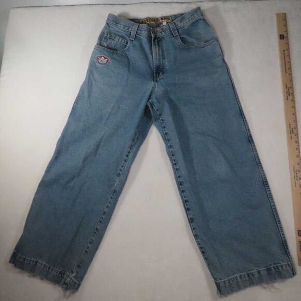 Vintage 90s JNCO Ark 138 USA Made 23" Wide Leg Baggy Grunge Jeans 32x30